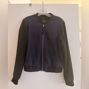 Silk bomber jacket